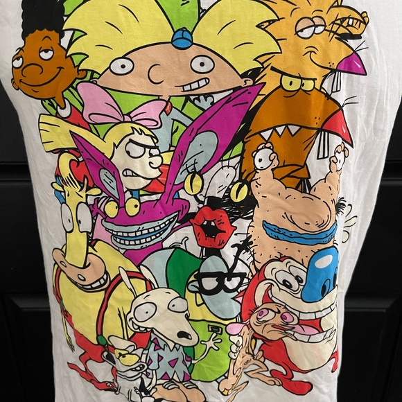 Nickelodeon Animated Cartoons T-Shirt : Hey Arnold : REN & Stimpy : NWT - Picture 3 of 5